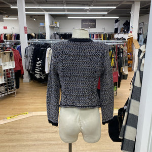 White House Black Market knit blazer sweater M