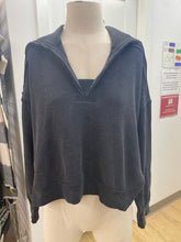 Load image into Gallery viewer, Saturday Sunday crop waffle knit top S
