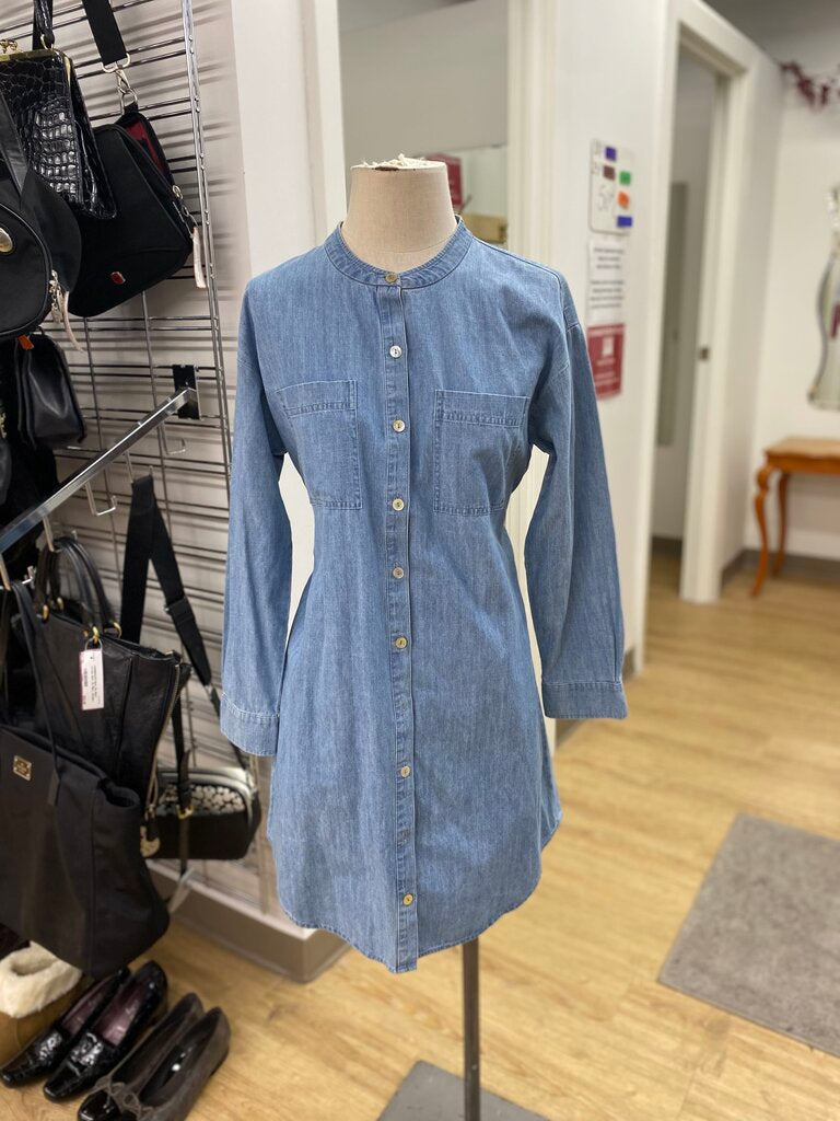 Eileen Fisher light denim dress NWT S