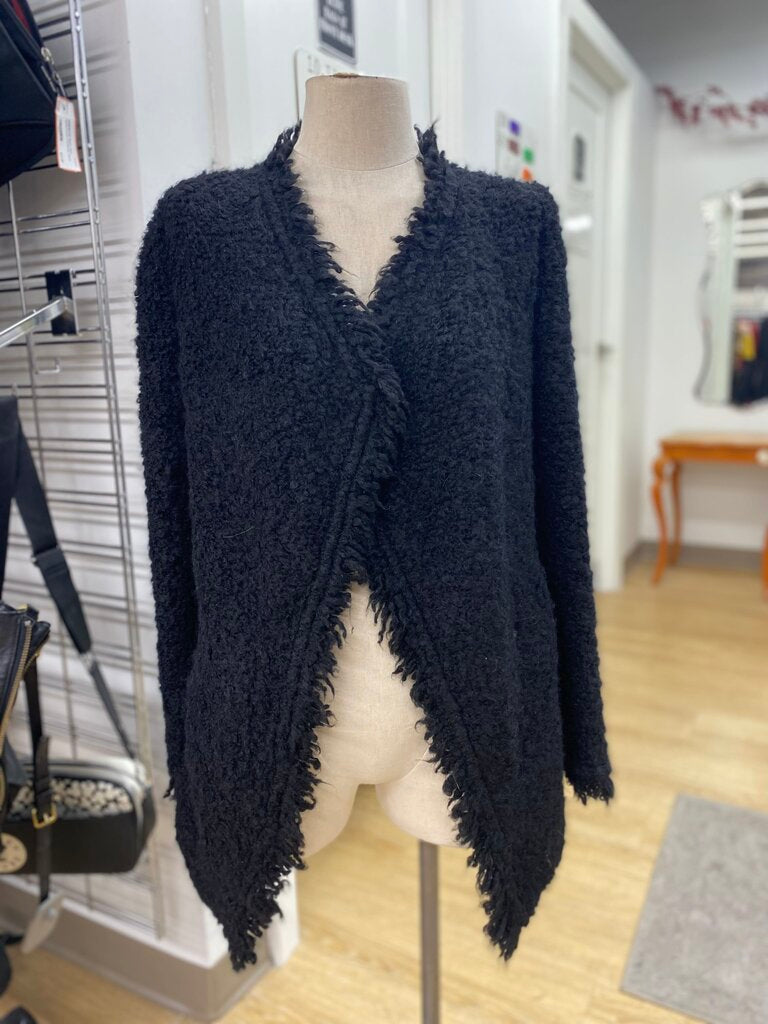 IRO mohair/wool/blend open cardi 38
