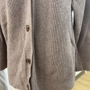 Gap cotton/blend ribbed oversized cardi M
