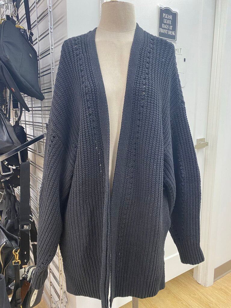 Free People chunky knit open long cardi M