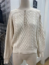 La Maille Sezane cotton cableknit sweater XXL