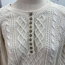 Load image into Gallery viewer, La Maille Sezane cotton cableknit sweater XXL

