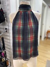 Load image into Gallery viewer, J Crew sleeveless plaid top S
