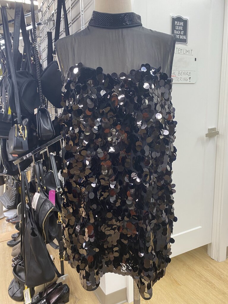 H&M paillettes dress NWT M