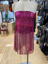 Load image into Gallery viewer, Anthropologie fringe tube top L
