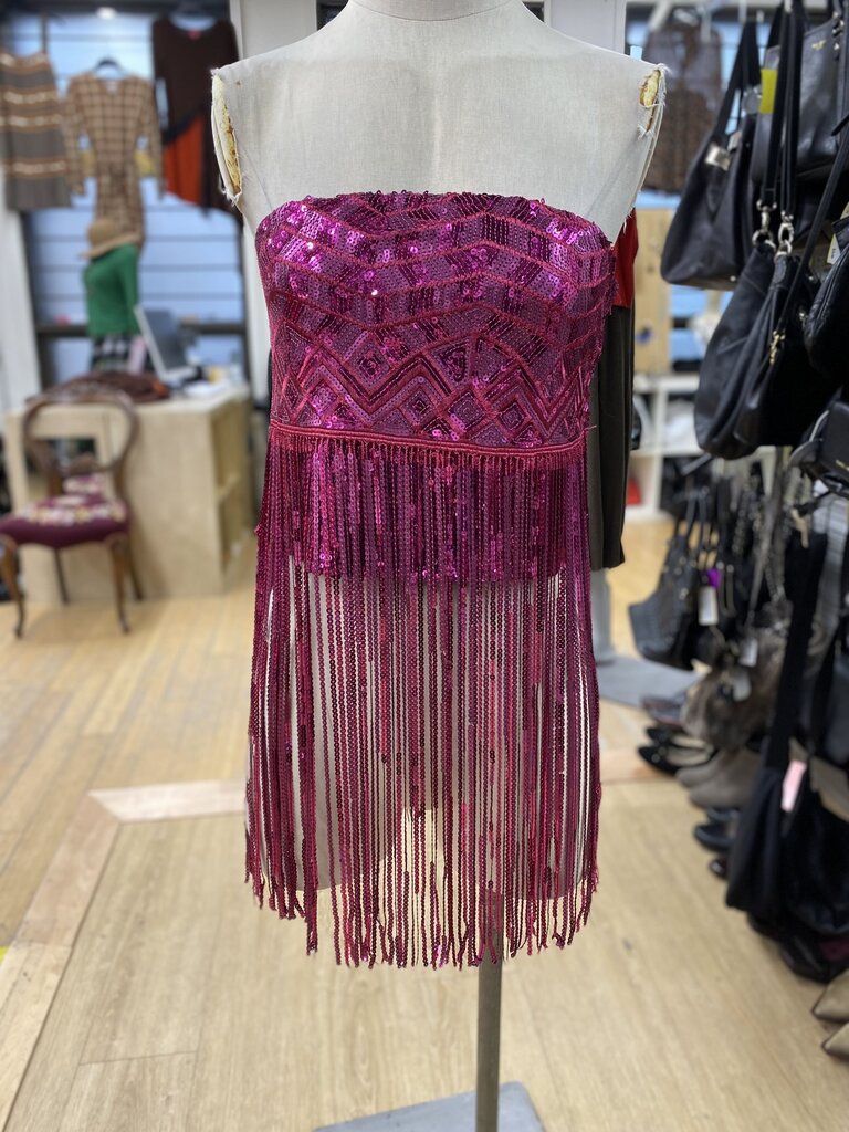 Anthropologie fringe tube top L