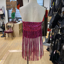 Load image into Gallery viewer, Anthropologie fringe tube top L

