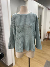 Load image into Gallery viewer, Eileen Fisher open knit cotton sweater M
