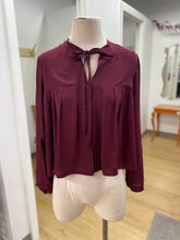 Load image into Gallery viewer, Birds of North America pleated flowy top M
