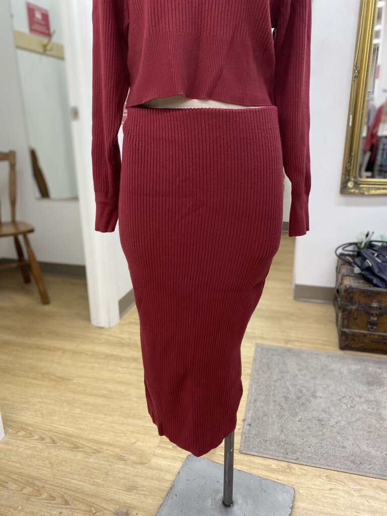 RW&CO knit ribbed skirt S