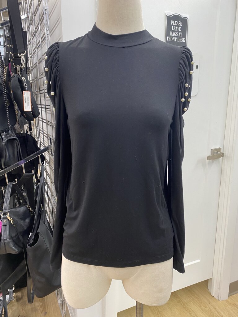 Hale Bob pearl detail sleeves top S