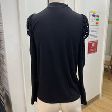 Load image into Gallery viewer, Hale Bob pearl detail sleeves top S
