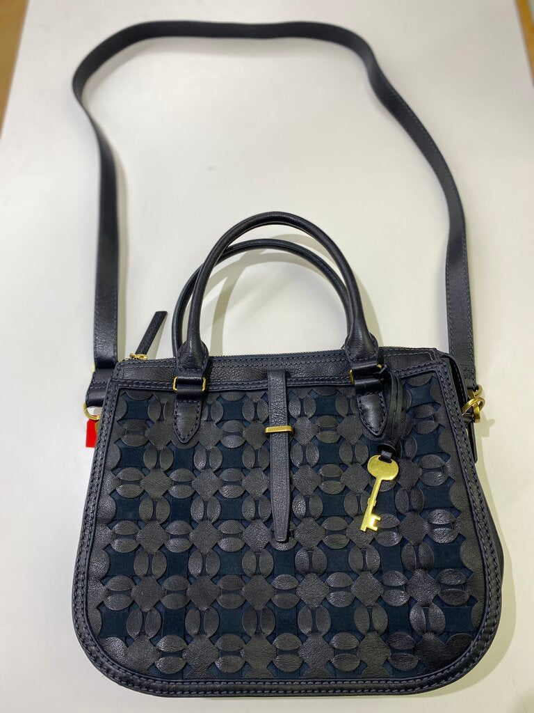 Fossil suede/leather crossbody