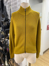 Load image into Gallery viewer, Athleta merino wool/blend zip up cardi S
