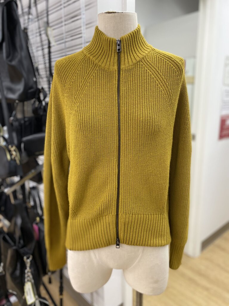 Athleta merino wool/blend zip up cardi S