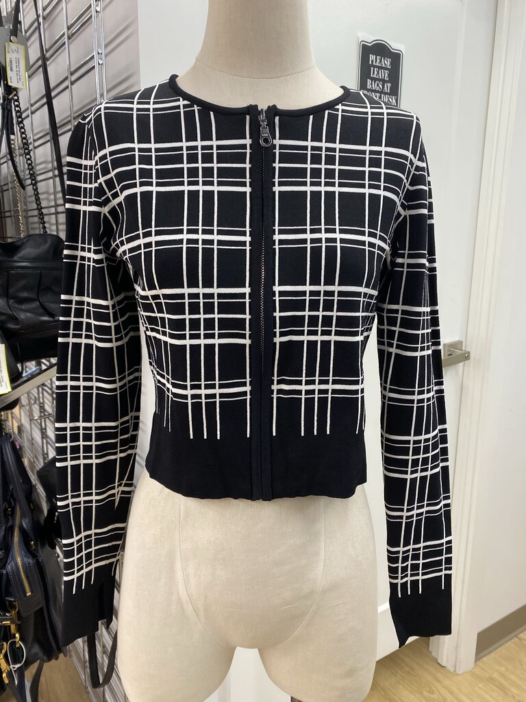 Tristan cropped knit top (Zipper) S