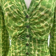 Load image into Gallery viewer, Free People mesh ruched top L
