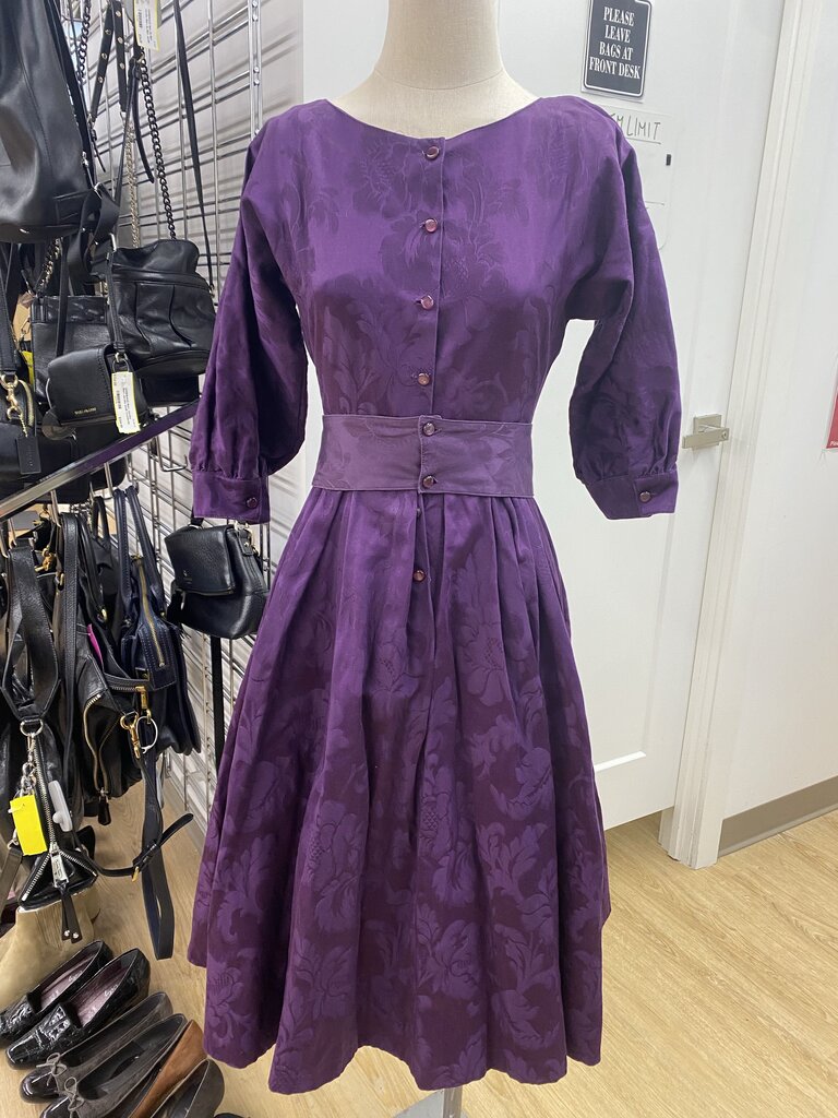 Laura Ashley vintage dress 8 (Fits VERY Small) (Circa 1980s)