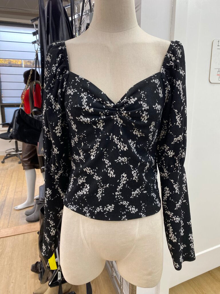 Anthropologie puff sleeve top S