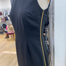 Load image into Gallery viewer, Calvin Klein gold chain trim dress 2
