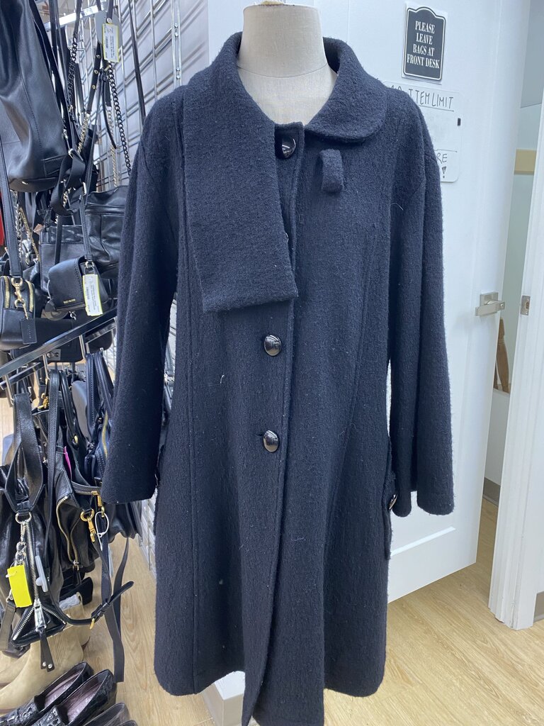 Oat boiled wool coat XL