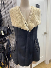 Load image into Gallery viewer, Zara faux shearling/suede vest NWT S
