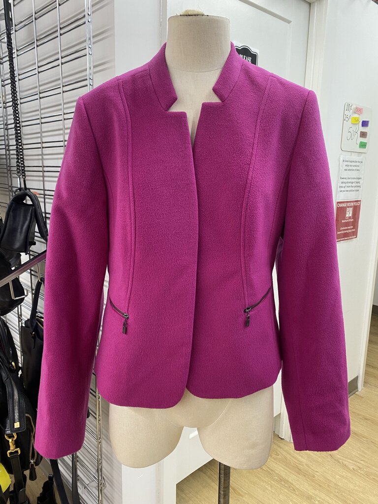 Melanie Lyne wool/blend open blazer 12