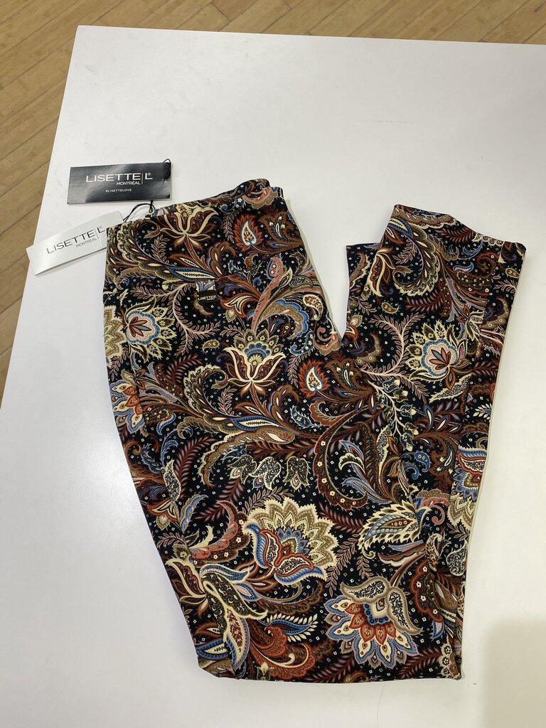 Lisette Montreal paisley pull on pants NWT 6
