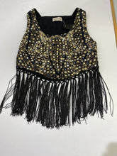 Load image into Gallery viewer, Pull &amp; Bear mirror/tassels top S
