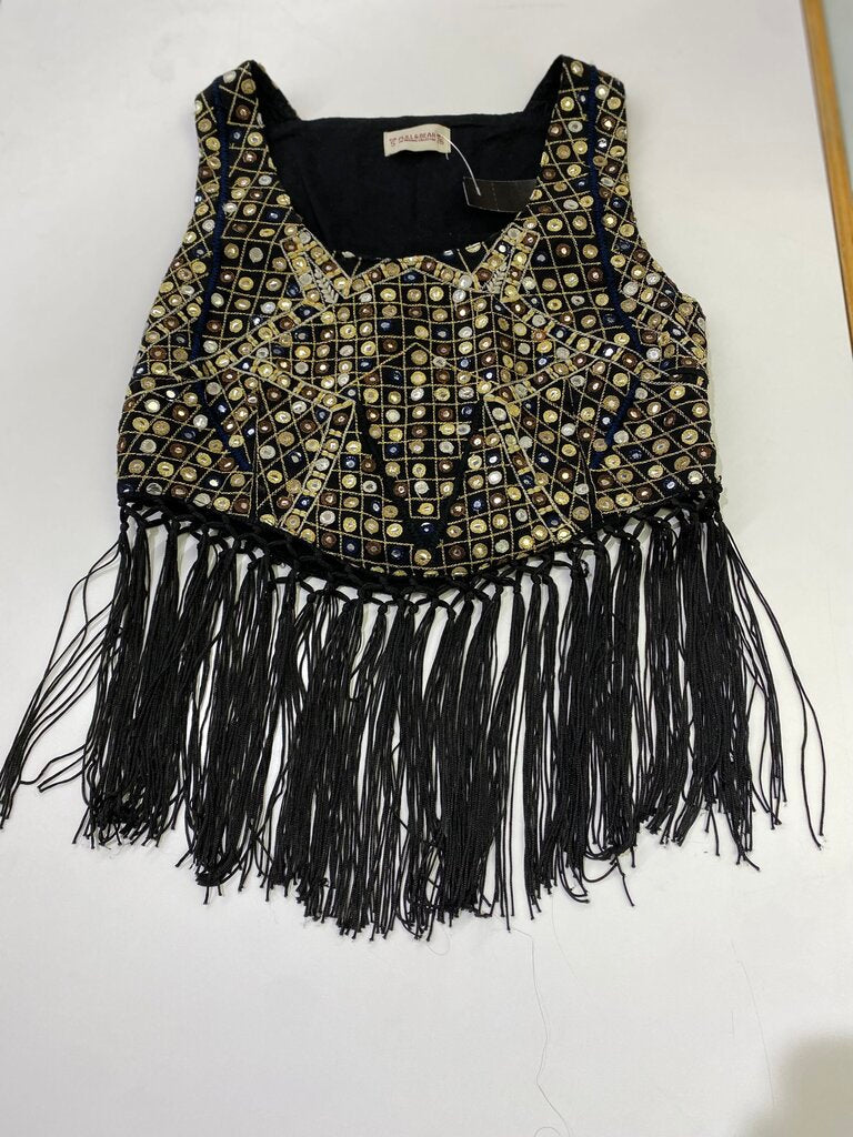 Pull & Bear mirror/tassels top S