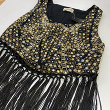 Load image into Gallery viewer, Pull &amp; Bear mirror/tassels top S
