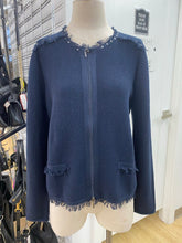 Load image into Gallery viewer, Olsen Studded zip up sweater M/L
