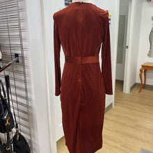 Load image into Gallery viewer, Dynamite velour pin stripe dress M
