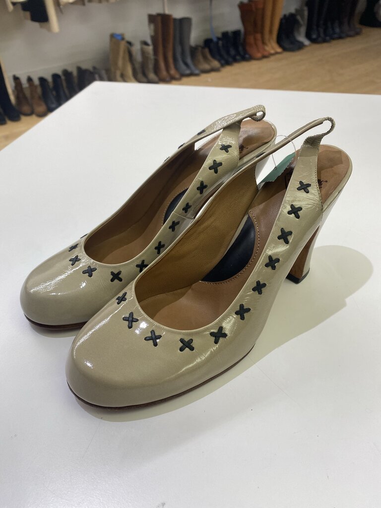 John Fluevog Slingback heels 8.5