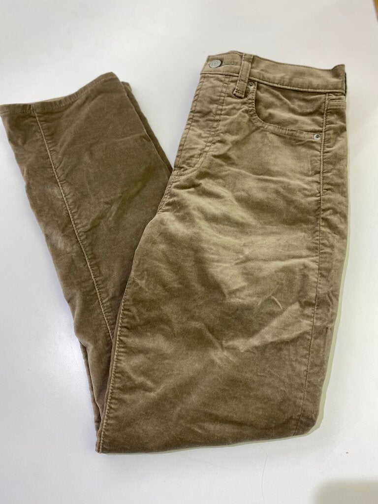 Gap Vintage Slim High Rise velvet pants 4