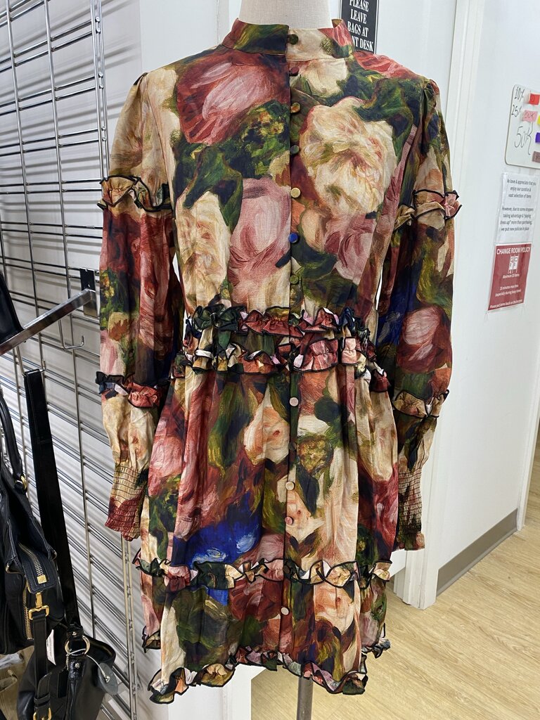 icone floral dress NWT L