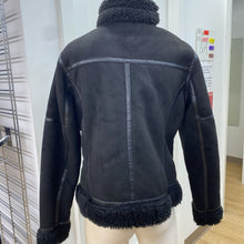 Load image into Gallery viewer, Zara faux shearling moto jacket NWT L
