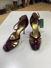 Load image into Gallery viewer, Dolce &amp; Gabbana velour leather sandals 38
