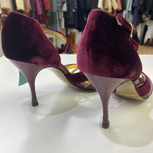 Load image into Gallery viewer, Dolce &amp; Gabbana velour leather sandals 38
