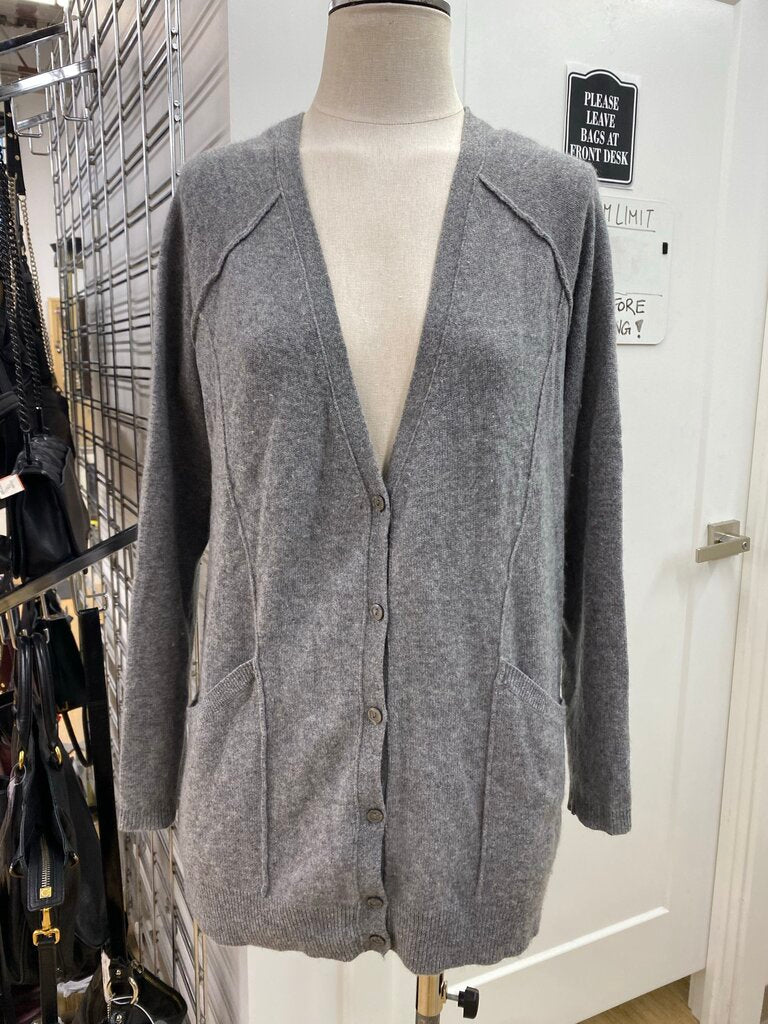 Max Studio 2ply cashmere cardi M