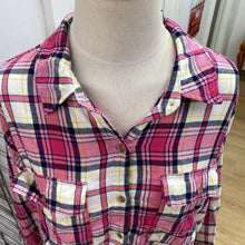Load image into Gallery viewer, Lucky Brand semi crop plaid top XL
