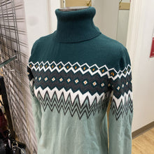 Load image into Gallery viewer, LL Bean Fair Isle cotton/cashmere sweater S
