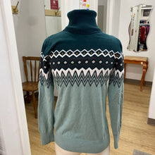 Load image into Gallery viewer, LL Bean Fair Isle cotton/cashmere sweater S
