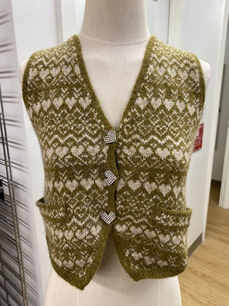 Zara wool/blend sweater vest M