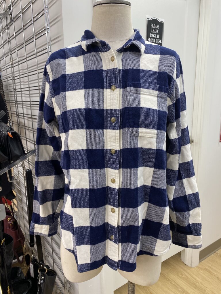 LL Bean plaid shirt S
