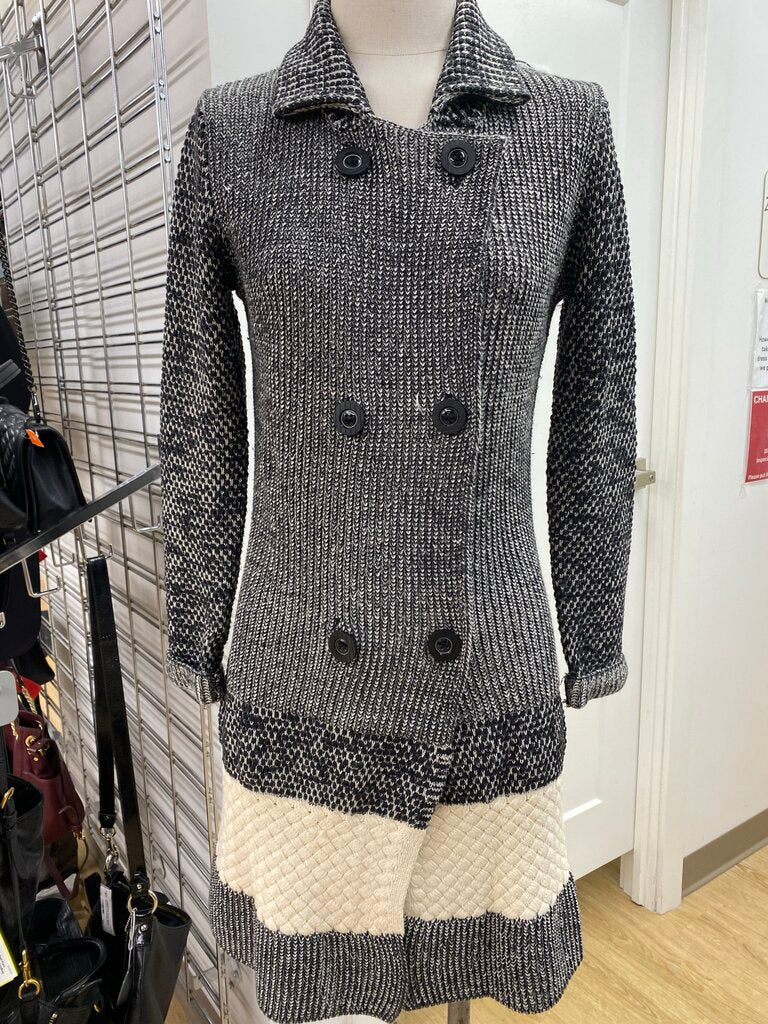Desigual wool/blend long cardi M