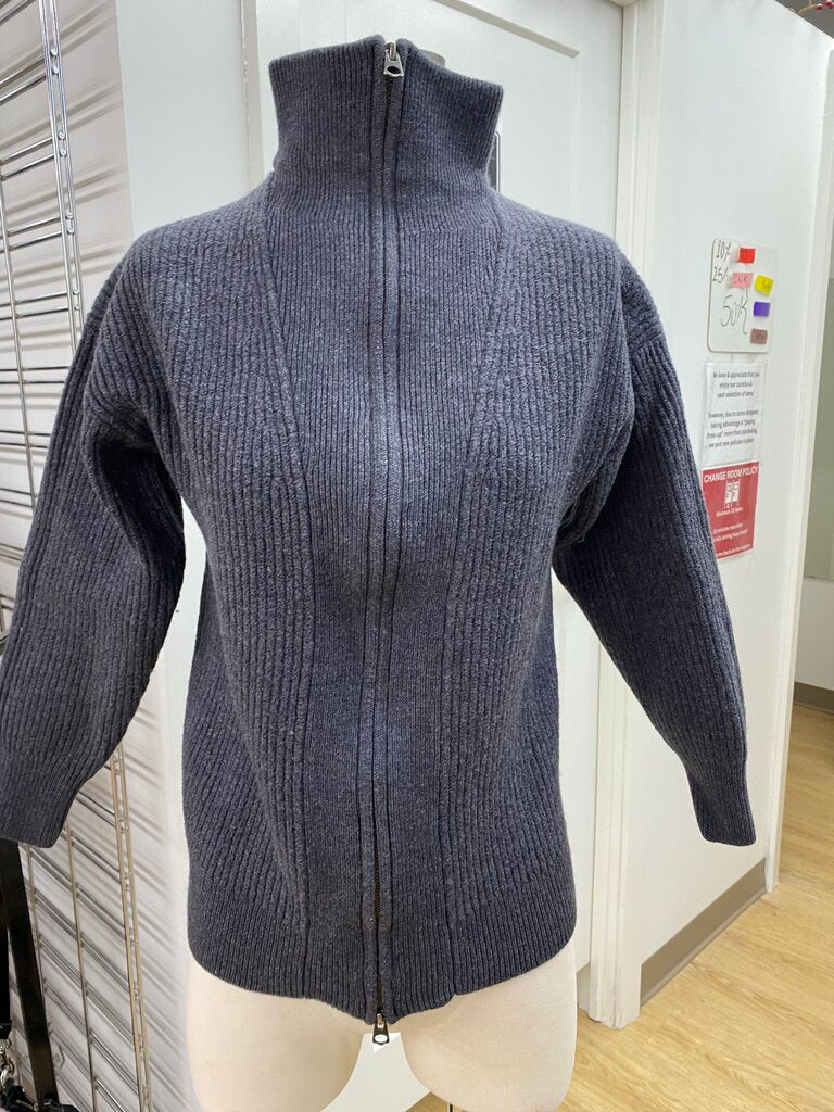 Wilfred merino wool zip up cardi S