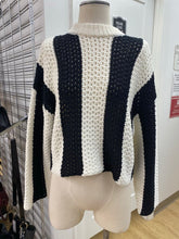 Load image into Gallery viewer, Soaked cotton/blend open knit sweater XS
